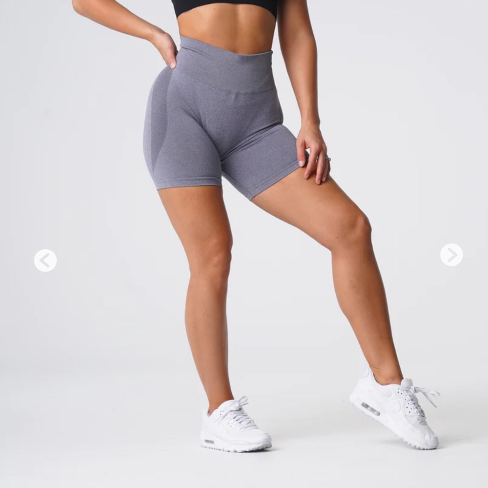 NVGTN Grey Contour Seamless Shorts NWOT